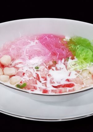 Hình của món SP.0363 - Chè Củ Năng Hạt Lựu Bún Tàu Chỉ.