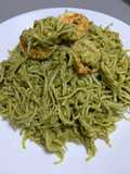 Angel hair with Thai Homemade Pesto sauce