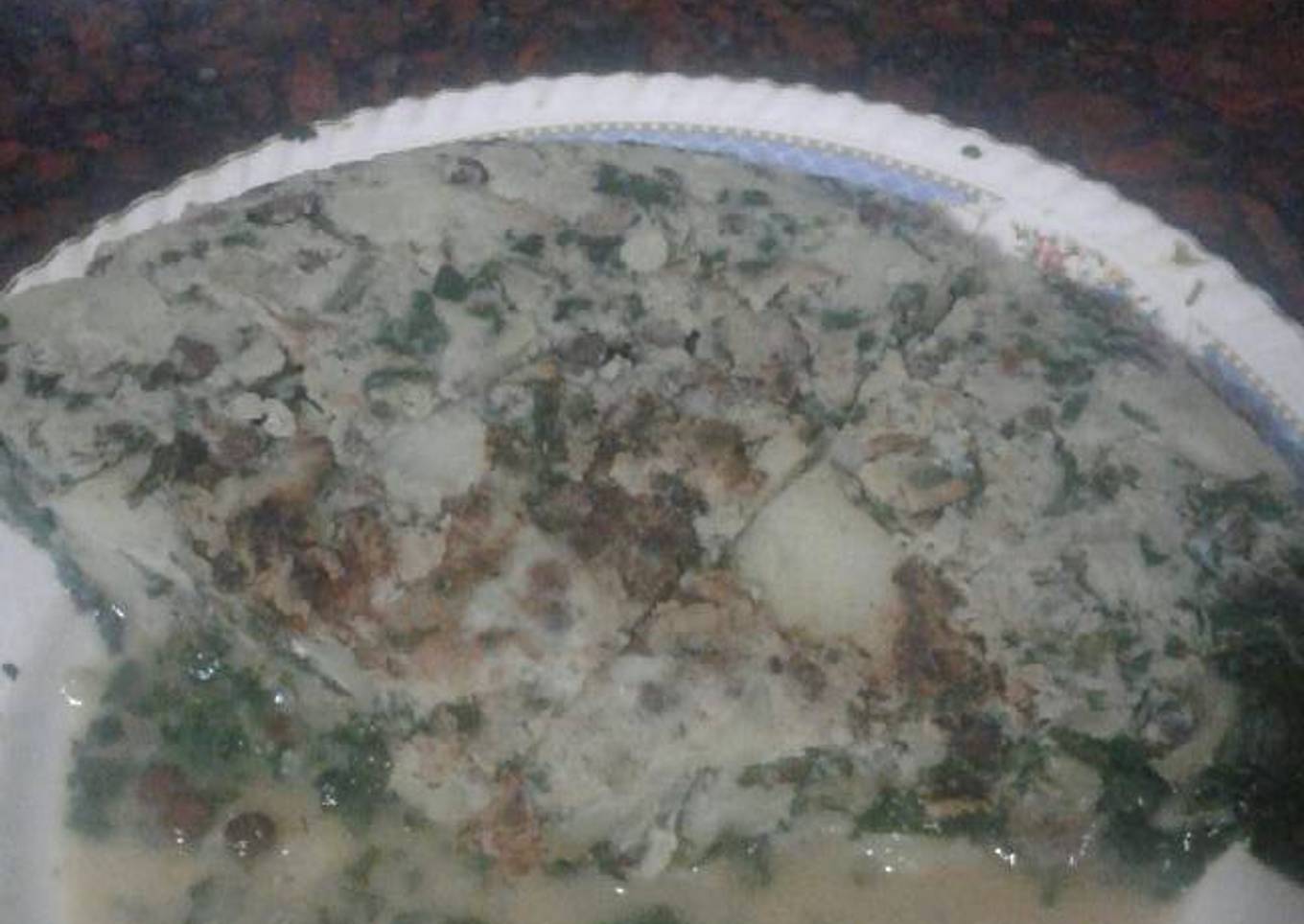 Tortilla de verduras hervidas