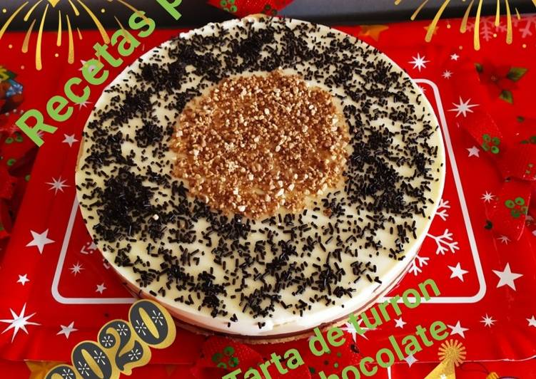 Tarta de turrón con Thermomix 🎂 dos chocolates paso a paso🍽