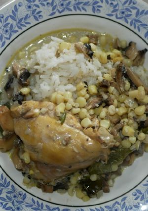 Una foto de Pollo a la crema
