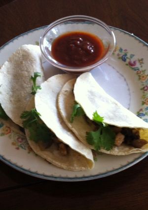 Una foto de Tacos de champignons
