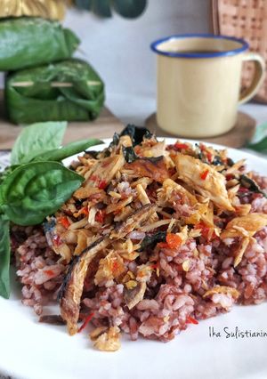 Foto resep Nasi Merah Bakar Tongkol