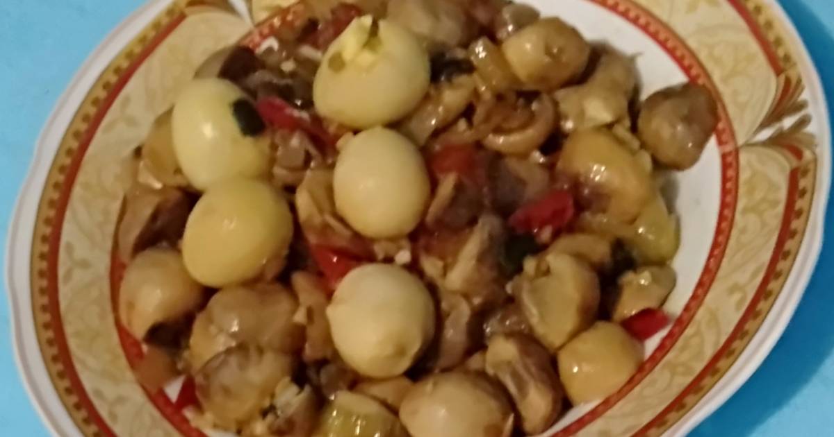Resep Tumis Jamur Kancing Telur Puyuh Oleh Sinta Legian Wulandari Cookpad