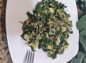 Una foto de Hojas de brócoli, para el desayuno