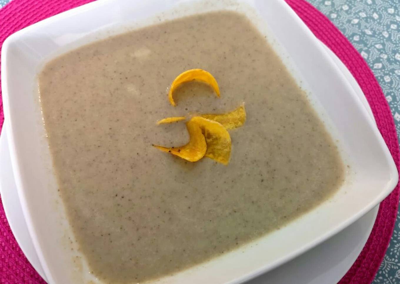 Crema de champiñones