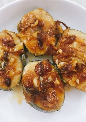 Hình của món Cá thu sốt cam.