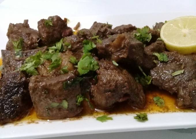 Beef liver, Kidney, fat, meat Masalay wale Recipe by Hina Ibrahim