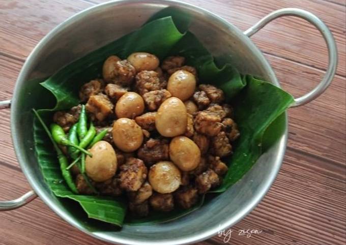 Cara membuat Bacem Tempe Telur Puyuh Cara membuat Bacem Tempe Telur Puyuh