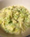 Zucchini Ribbons and Cheese-very low carb