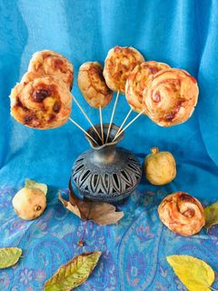 عکسی از دستور پیتزا آب نباتی 🍭🍕