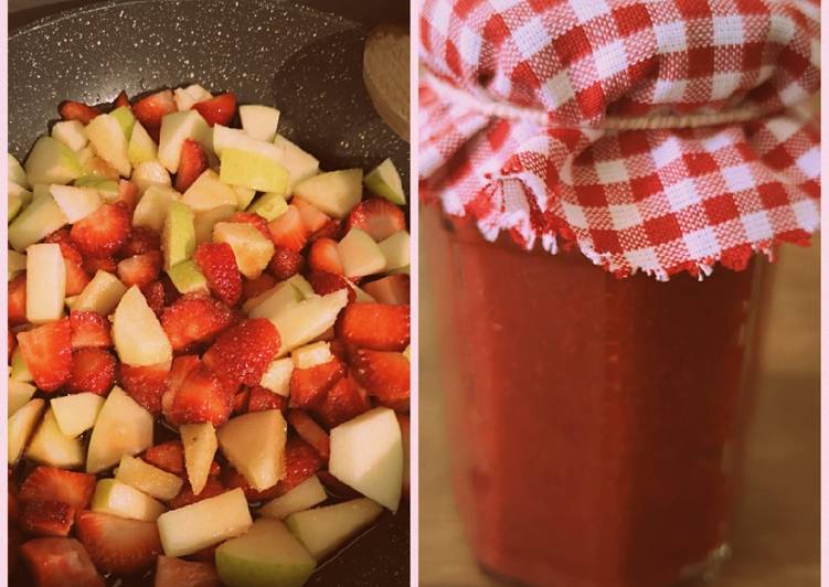 Marmellata fragole e mela