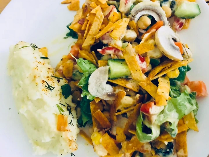Recipe Egyptian Salad with mashed potato 🥗 the So Delicious Perfect