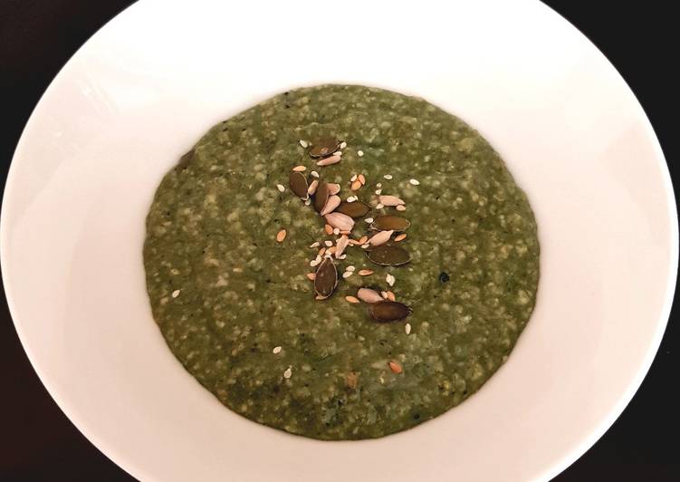 Steps to Prepare Jamie Oliver My healthy Porridge with Spirulina Powder