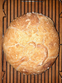 A picture of Black Iron Dutch Oven Bread.