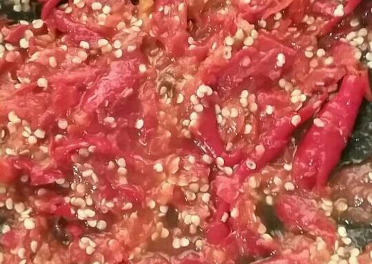Rahasia Membuat Sambel tomat uleg mentah merona yang Renyah