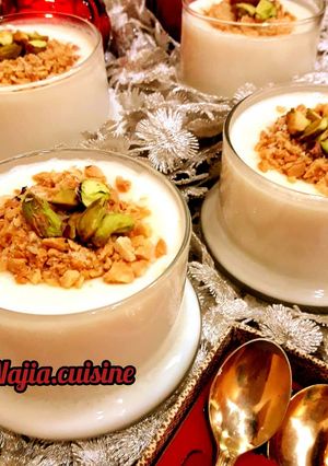 صورة لوصفة مهلبية بالأرز مطحون❤