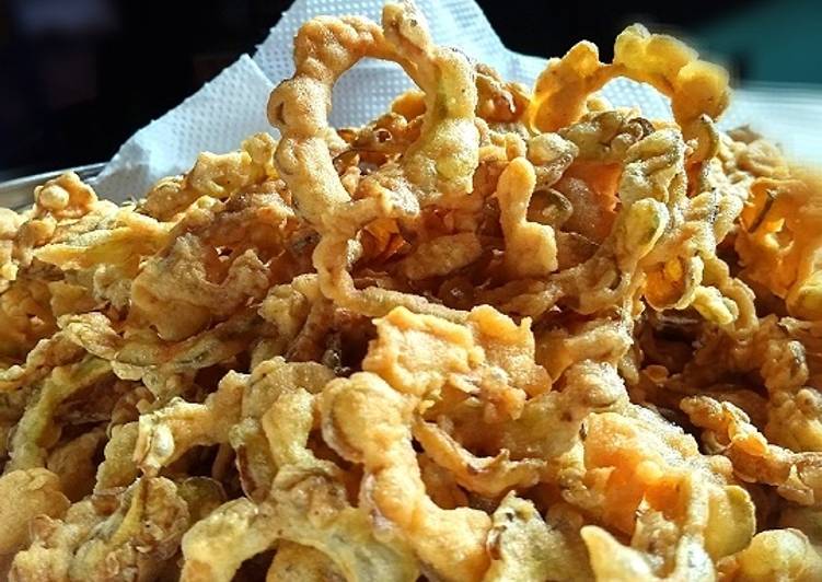 Proses mengolah Keripik Pare yang enak