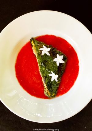A picture of Paneer Paturi.