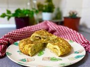 A picture of potato onion tortilla