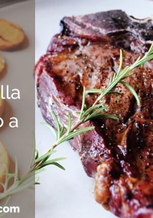 Una foto de Chuletón a la parrilla o barbacoa