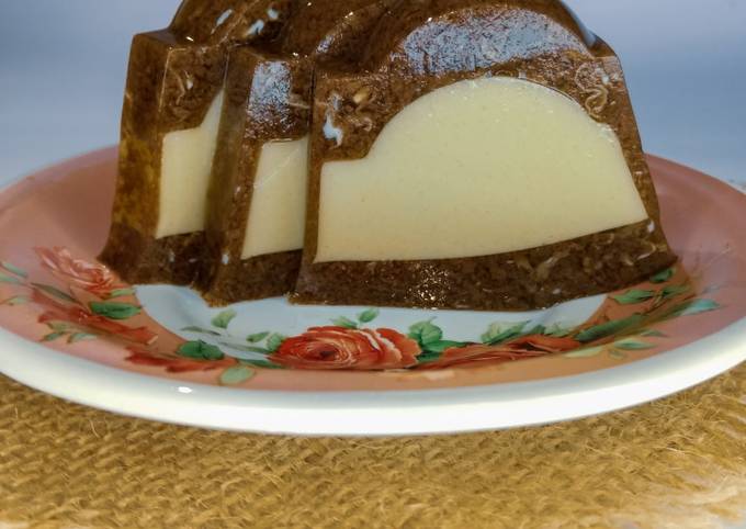 Anti Ribet, Bikin Puding Lumut Choco-green tea Rumahan