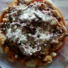 A picture of Ñoquis con salsa boloñesa 🎆.