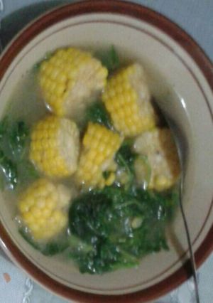 Foto resep Sup bayam jagung