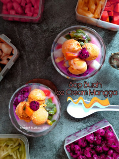 Foto resep Sop Buah Ice Cream Mangga