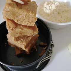 A picture of Besan barfi.
