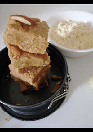 A picture of Besan barfi.