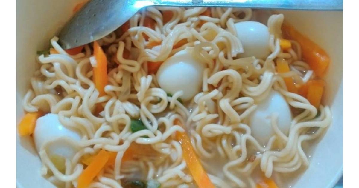 Resep Mie Rebus Telur Puyuh Oleh Riri Cookpad