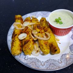A picture of Chicken reshmi kabab.
