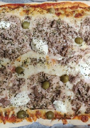 Una foto de Masa de pizza rápida con Thermomix