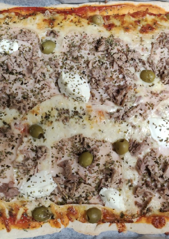 Una foto de Masa de pizza rápida con Thermomix