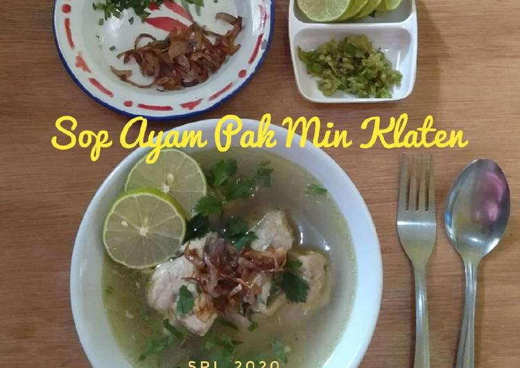 Resep Sop Ayam Pak Min Klaten yang Menggugah Selera