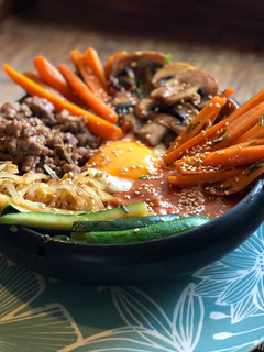 Una foto de Bibimbap coreano 🇰🇷
