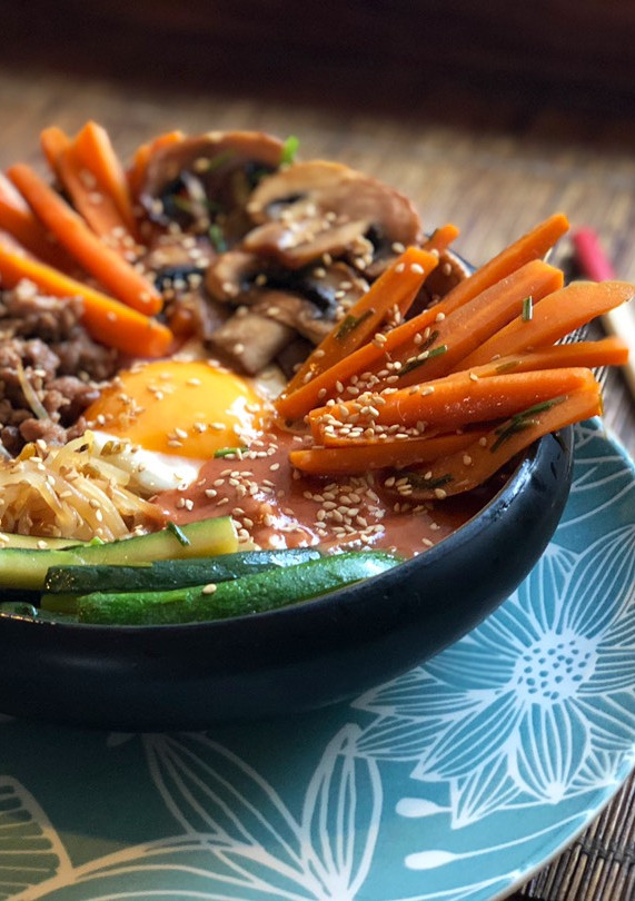 Una foto de Bibimbap coreano 🇰🇷