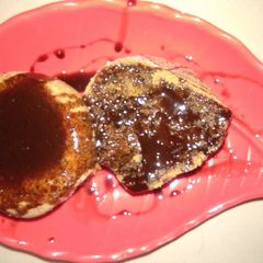 A picture of No oil Bournvita glass cake.