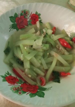 Foto resep Tumis labu siam sederhana