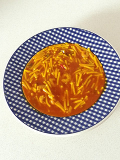 Una foto de Sopa de fideos con gambas (Olla Gm g)