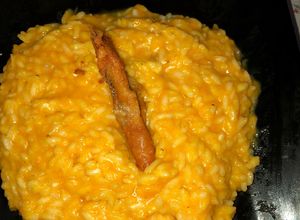 Una foto de Risotto cremoso de calabaza 😋