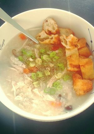 Hình của món Cháo gà.