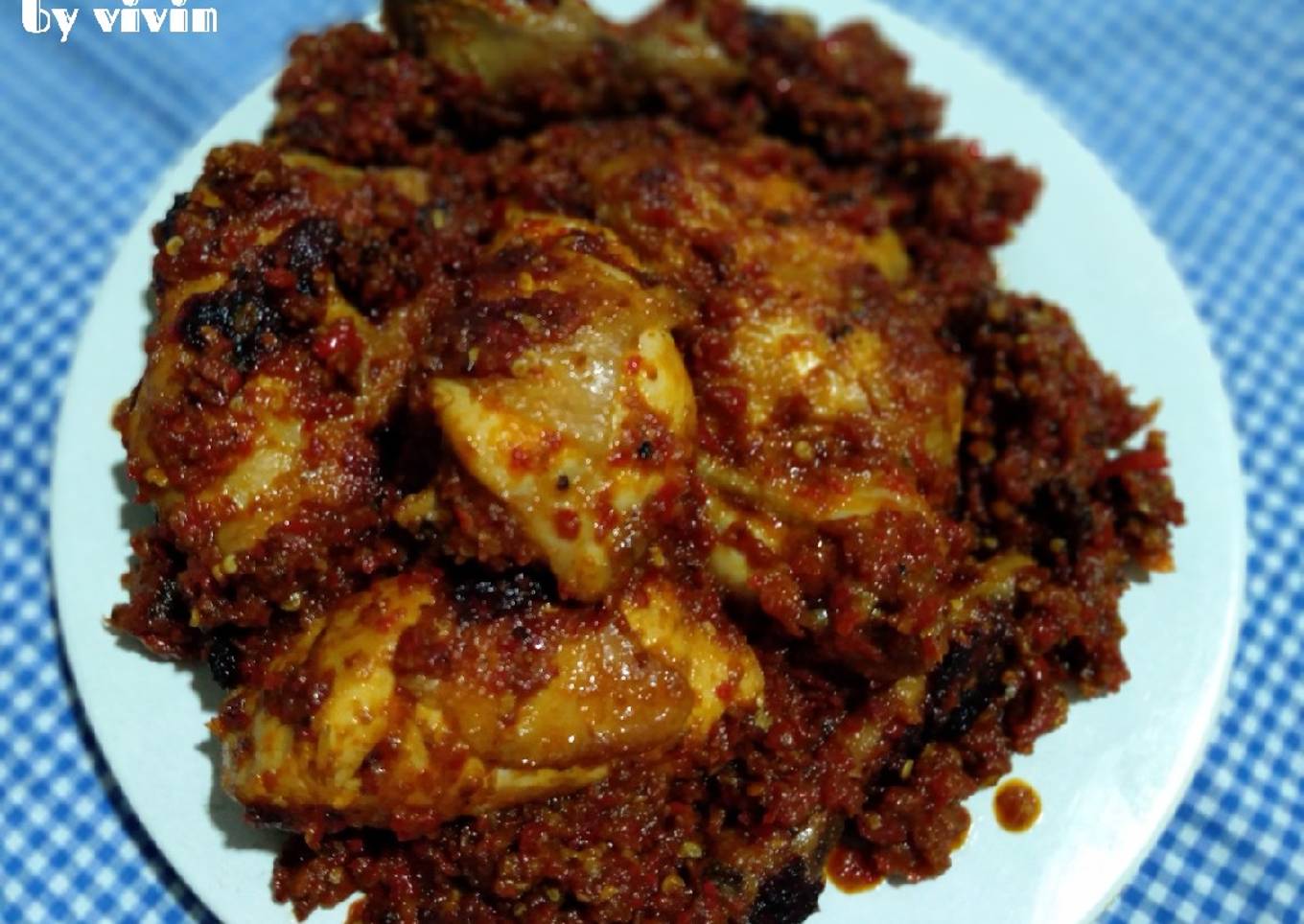 Ayam bakar bumbu rujak (jawa timur)