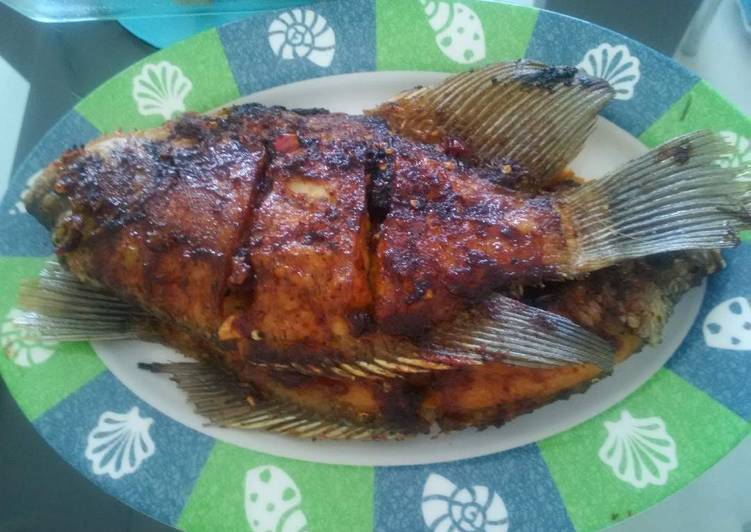 Resep Gurami bakar maknyus bumbu seadanya, Enak