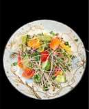Salad ớt chuông rau mầm