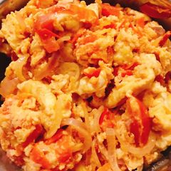 A picture of Fried vegetable eggs.