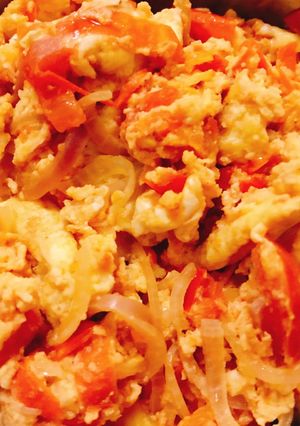 A picture of Fried vegetable eggs.
