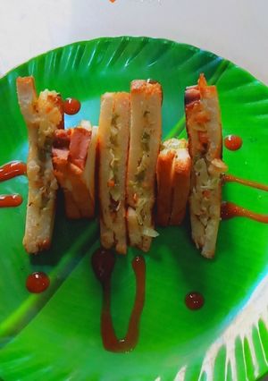 मिक्स वेज ग्रिल सैनविच (mix veg grill sandwich recipe in Hindi) रेसिपी मुख्य फोटो
