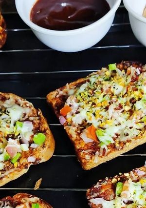 A picture of Bread pizza.